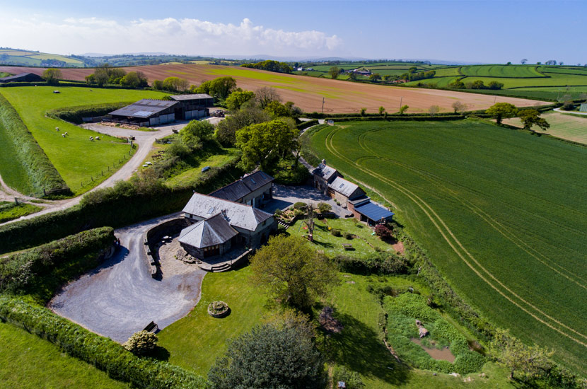 The surrounding farmland